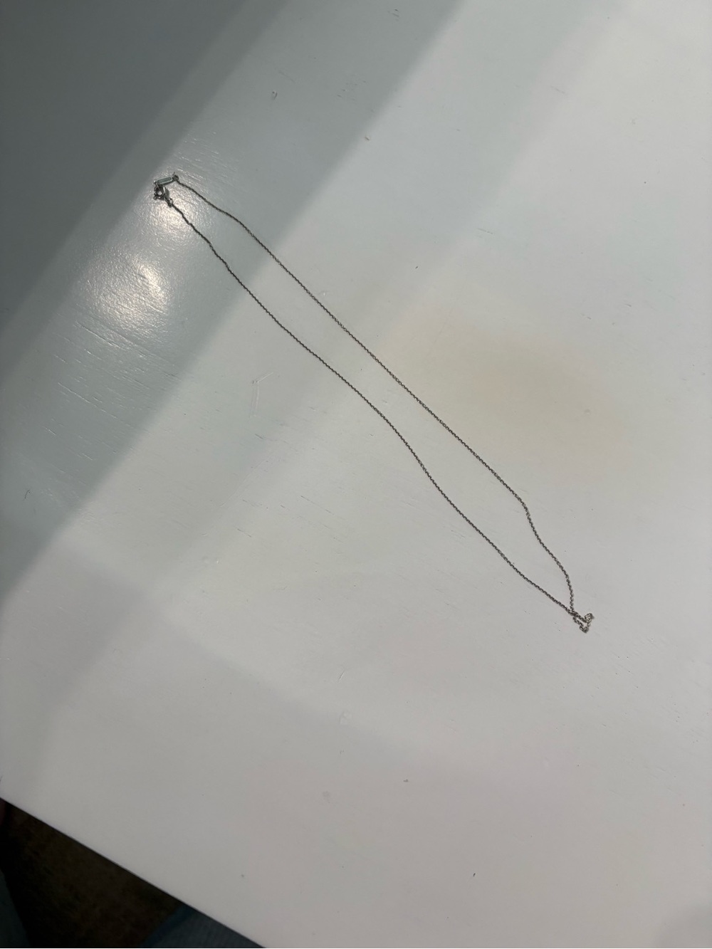 Tiffany and Co Delicate Silver Chain Necklace